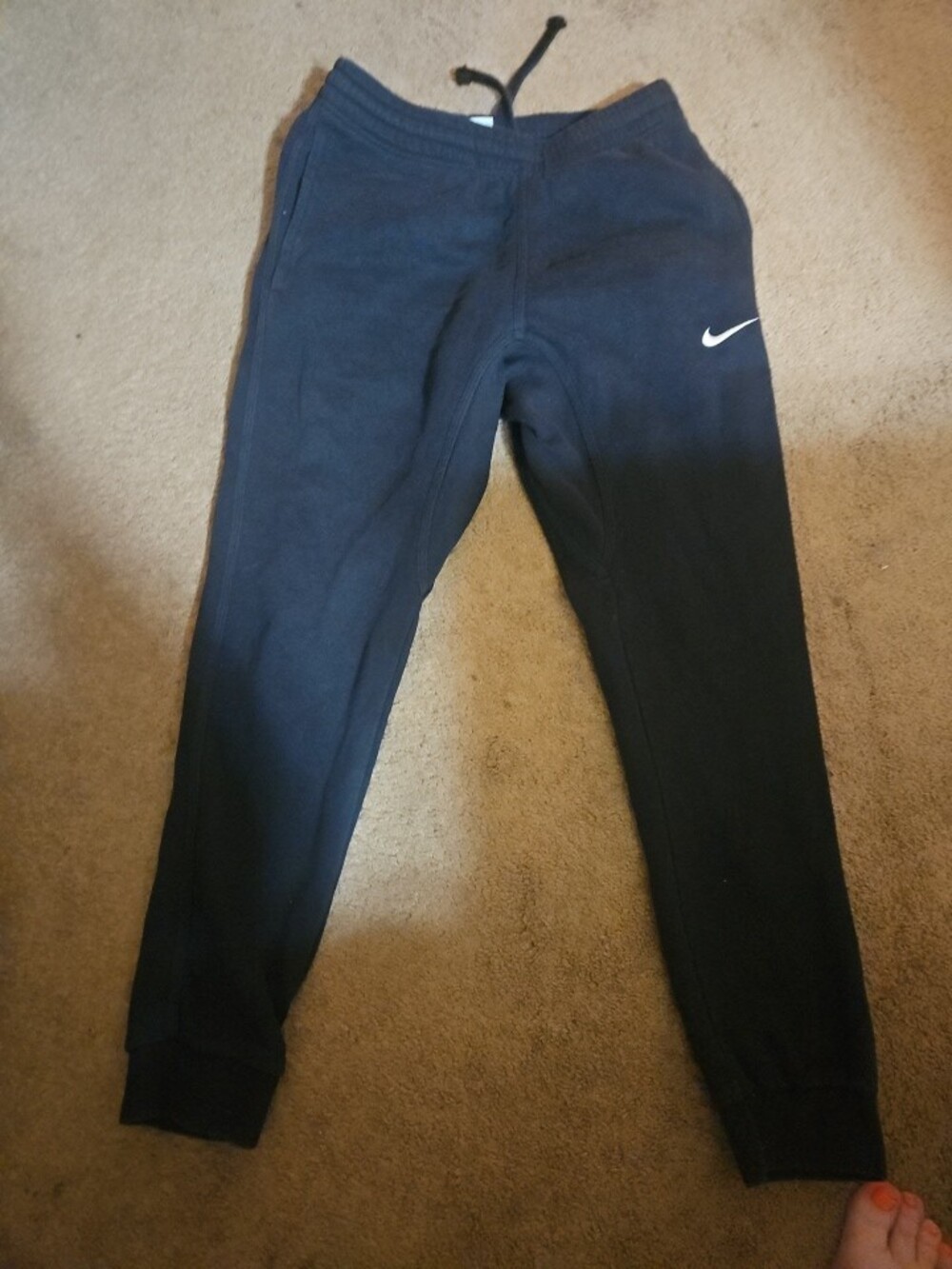 Nike Men's Jogger Pants - Black/White, Size S